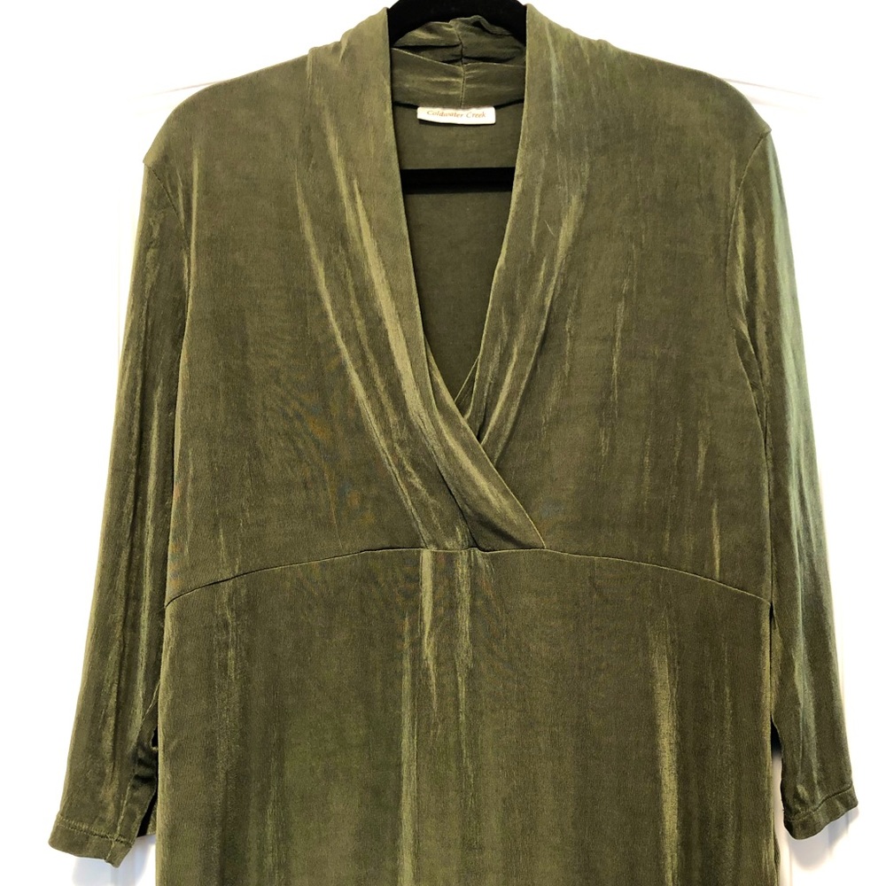 COLDWATER CREEK - Top, Green, Size Large